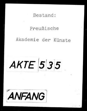 Die Sammlungen der Akademie für die Bibliothek