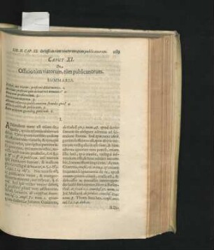 Caput XI. De Officio tum viatorum, tum publicanorum.