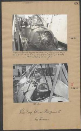 Englischer "Sopwith"-Doppeldecker (Zweisitzer) Nr. 9/1098 mit "Clerget"-Umlaufmotor, 110 PS, umlaufender 9 Zylinder, abgeschossen von Flak-Zug Despreg nördlich Equinghem