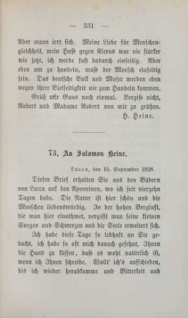 73. An Salomon Heine