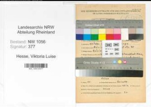 Entnazifizierung Viktoria Luise Hesse , geb. 22.02.1915 (Lehrerin)