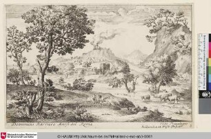 [Landschaft mit zwei rastenden Männern]