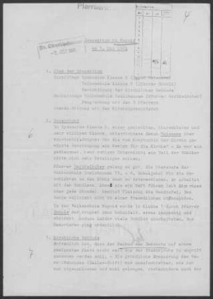 Nagold: Inspektionsbericht 1961
