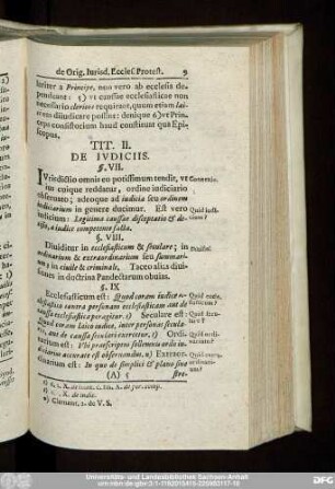 Tit. II. De Iudiciis.