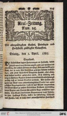 Num. 25 - 33 (1. April - 29. April)