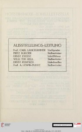 Ausstellungs-Leitung