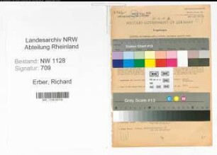 Entnazifizierung Richard Erber , geb. 07.02.1897 (Polizist)