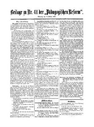 Literatur : Beilage zu Nr. 41 der "Pädagogischen Reform"