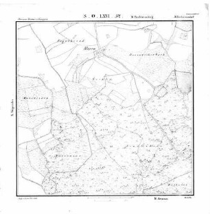 Kartenblatt SO LXVI 52 Stand 1825