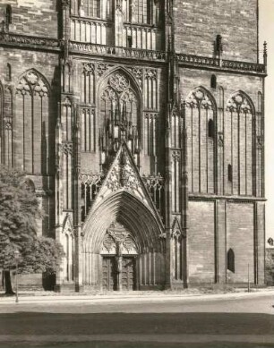 Magdeburg, Dom St. Mauritius und St. Katharina, Außenaufnahme, Portal : Westportal