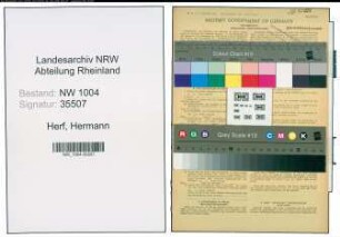 Entnazifizierung Hermann Herf , geb. 15.02.1900 (Justizangestellter)