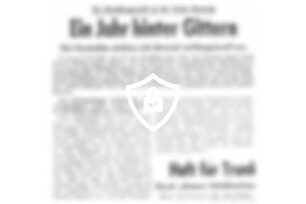 Ein Jahr hinter Gittern