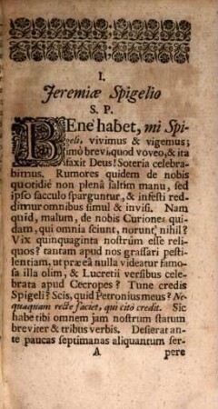 Cl. Viri Augusti Buchneri Epistolae, Opus posthumum, 2