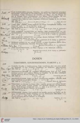 Dosen (Nr. 426-436)
