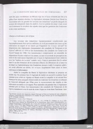 Charges et redevances des re'ayas