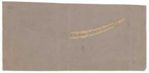 Entwurf einer Halskette : Symmetrische, collierartige Halskette mit Edelsteinen besetzt; handschriftliche Anmerkungen