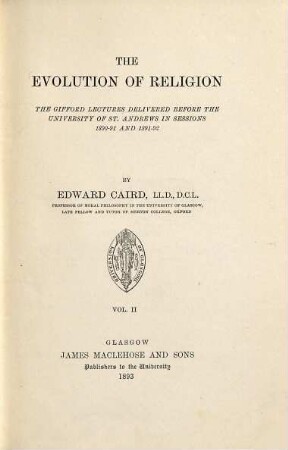 The evolution of religion, 2