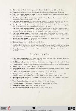 Arbeiten in Glas (Nr. 77-115)