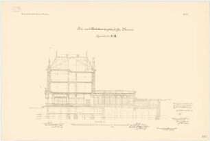Post- und Betriebsamtsgebäude, Bremen: Querschnitt 1:75