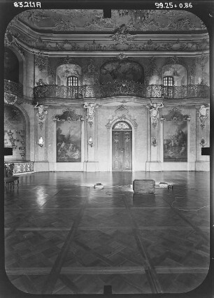 Rudolstadt, Schloßbezirk 1. Schloß Heidecksburg (1573-1576; G. Robin, C. Junghans, Teilneubau 1737-1786). Festsaal