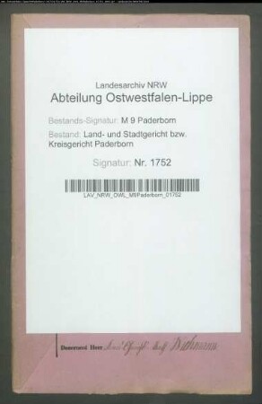 Erblasser: Potmeyer, Anton: