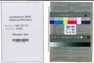 Entnazifizierung Karl Wirwahn , geb. 01.10.1907 (Schweisser)