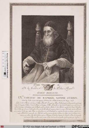Bildnis Papst Julius II. (Giuliano della Rovere) (reg. 31. 10. 1503 - 21. 2. 1513)