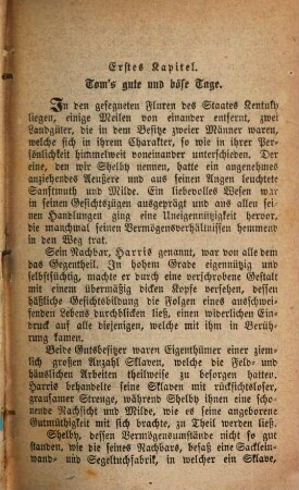 Onkel Tom's Hütte oder das Sklavenleben der Schwarzen in Amerika, dem gepriesenen Lande der Freiheit