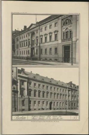 B. Behren Strasse No 66; Mauer Strasse No 35/36