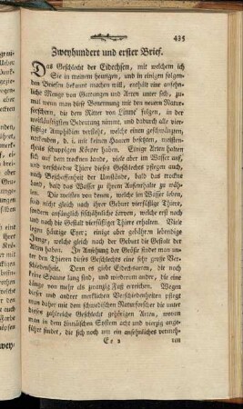 Zweyhundert und erster Brief. - Zweyhundert und achter Brief.