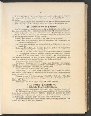 VIII. Sonstige Tiefbauarbeiten.