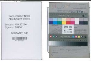 Entnazifizierung Karl Koslowsky , geb. 10.05.1890 (Lagerist)