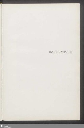 Das Gigantische