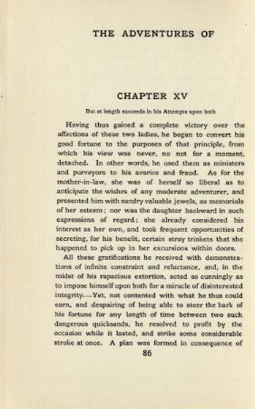 Chapter XV. But a lenght succeeds in his attempts upon both