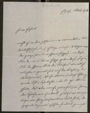 Schreiben von Anton Fendrich an Prinz Max von Baden; Regierungsbeteiligung Friedrich Eberts