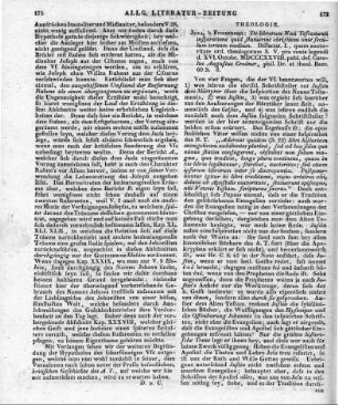 Credner, C. A.: De Librorum Novi Testamenti. Inspiratione Quid Statuerint Christiani Ante Saeculum Tertium Medium. Jena: Frommann 1828