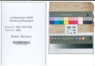 Entnazifizierung Reinhard Broetz , geb. 30.05.1888 (Landgerichtsdirektor)