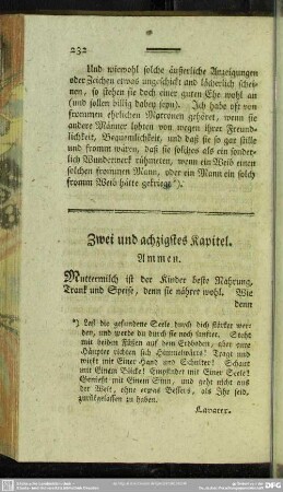 Zwei und achtzigstes Kapitel. Ammen