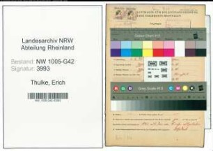 Entnazifizierung Erich Thulke , geb. 01.03.1897 (Schoeffe)