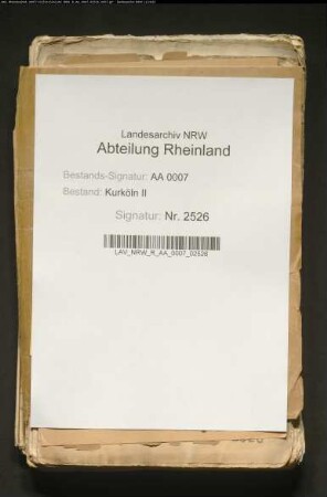 Inventur der Archivalien des Hauses Neersen