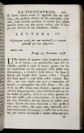 Lettera IV.