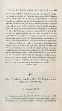 293-304 Das Verhältnis der Schriften des Lukas zu der Zeit ihrer Entstehung