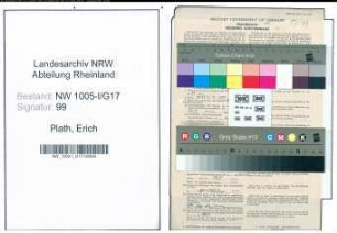 Entnazifizierung Erich Plath , geb. 12.06.1896 (Polizeiverwaltungsbeamter)