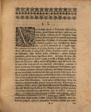 De scribis veterum Romanorum