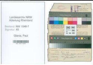 Entnazifizierung Paul Glania , geb. 07.01.1893 (Ingenieur)