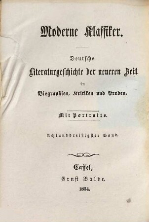 Carl Immermann : mit Portr.
