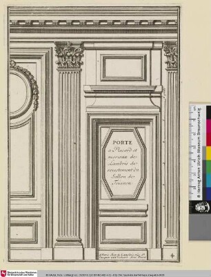 PORTE a Placard et morceau de Lambris de revestement du Sallon de Trianon