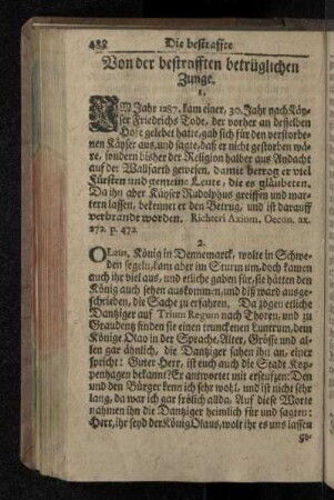 Von der bestrafften betrüglichen Zunge.