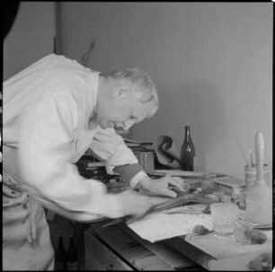 Portraitserie Ewald Mataré : Mataré, Ewald (1887-1965; Maler, Bildhauer)