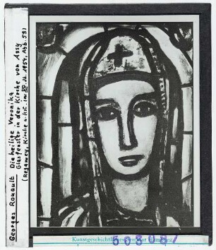 Georges Rouault: Heilige Veronika. Assy, Glasfenster